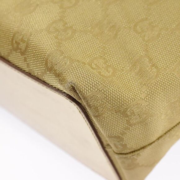 Gucci Gold Canvas Tote Bag (Pre-Owned) - Picture 14 of 16